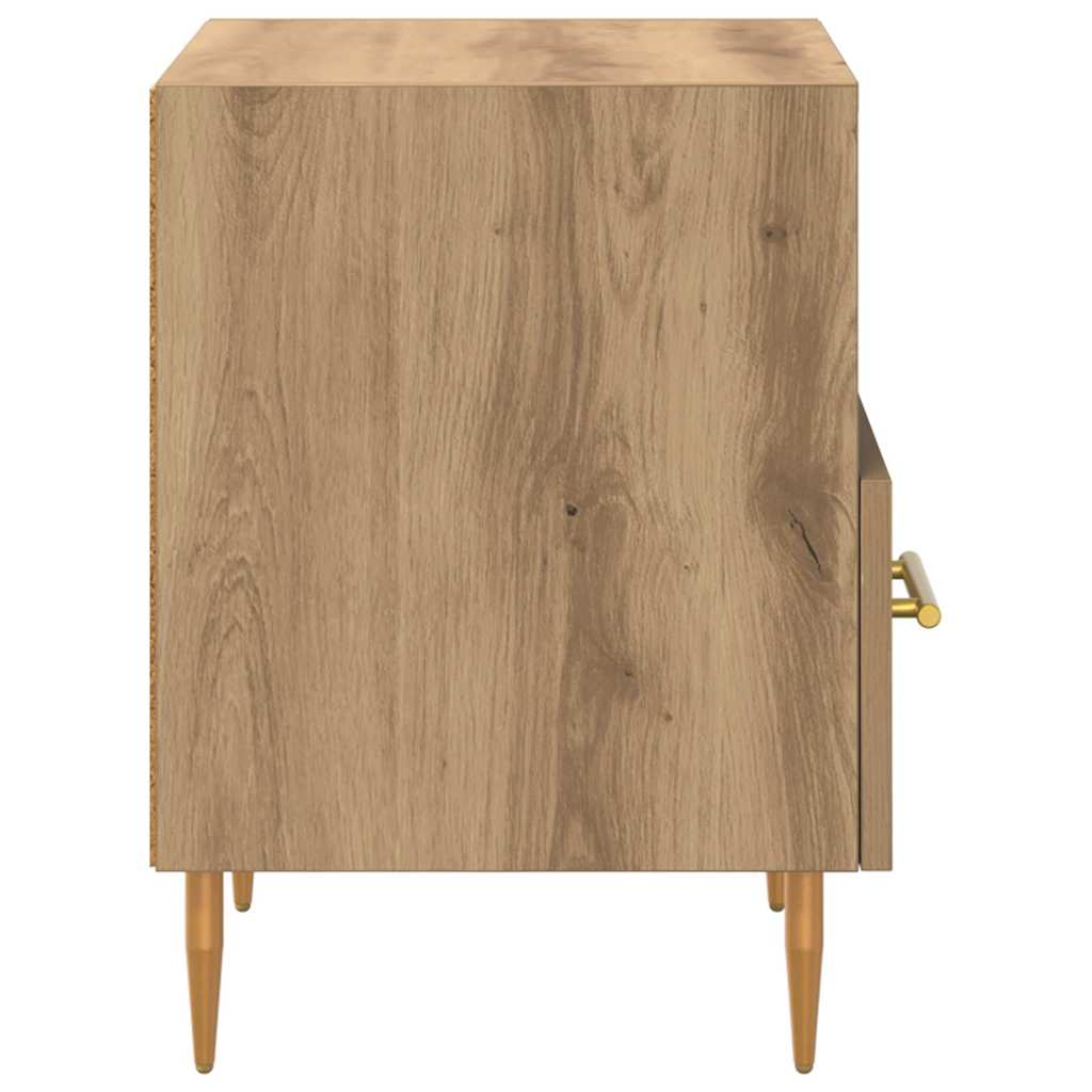 Bedside Table 2 pcs Brown 40 x 35 x 47.5 cm Engineered wood