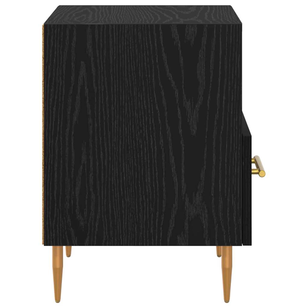 Bedside Table Black 40 x 35 x 47.5 cm Engineered wood