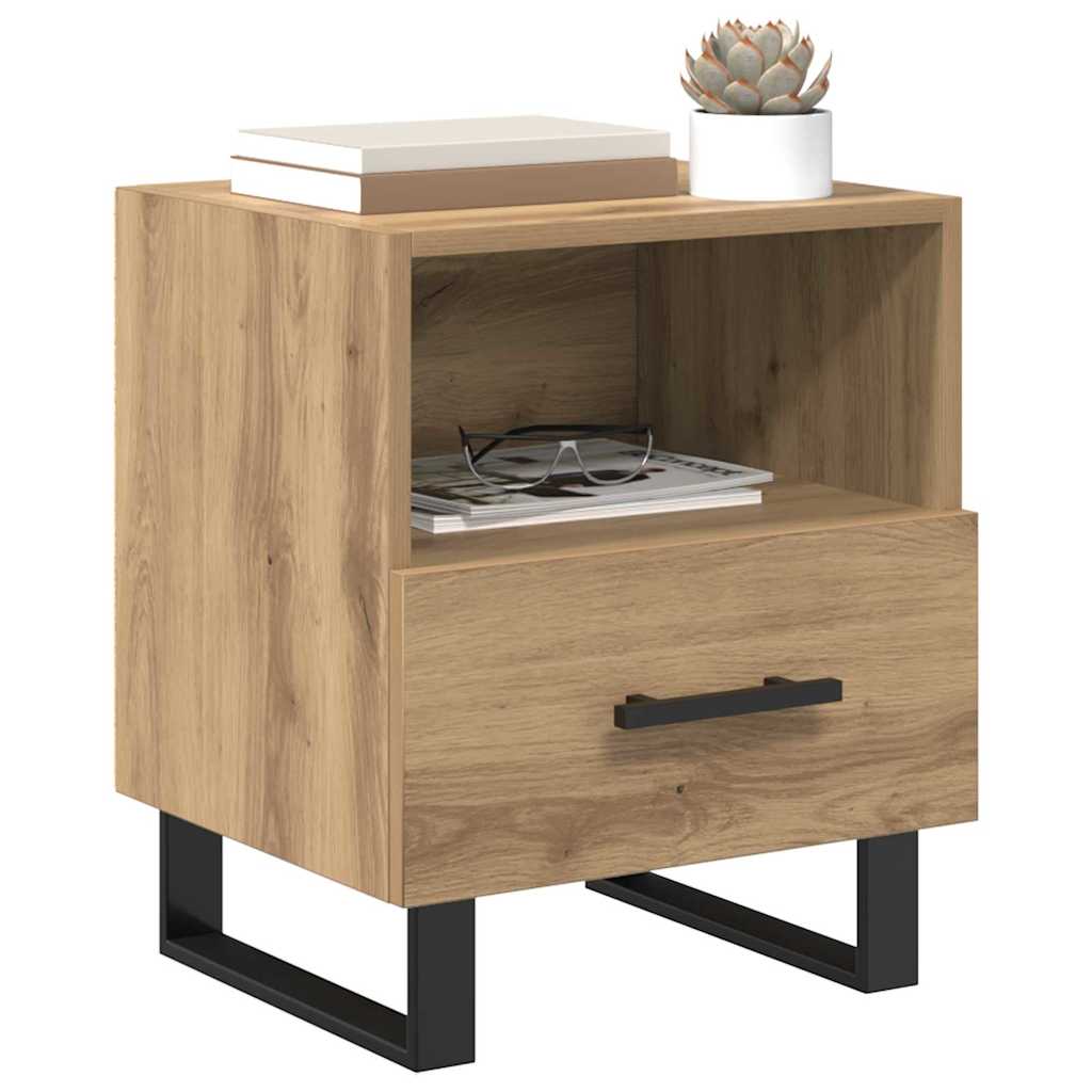 Bedside Cabinet Artisan oak 40 x 35 x 47.5 cm Engineered wood