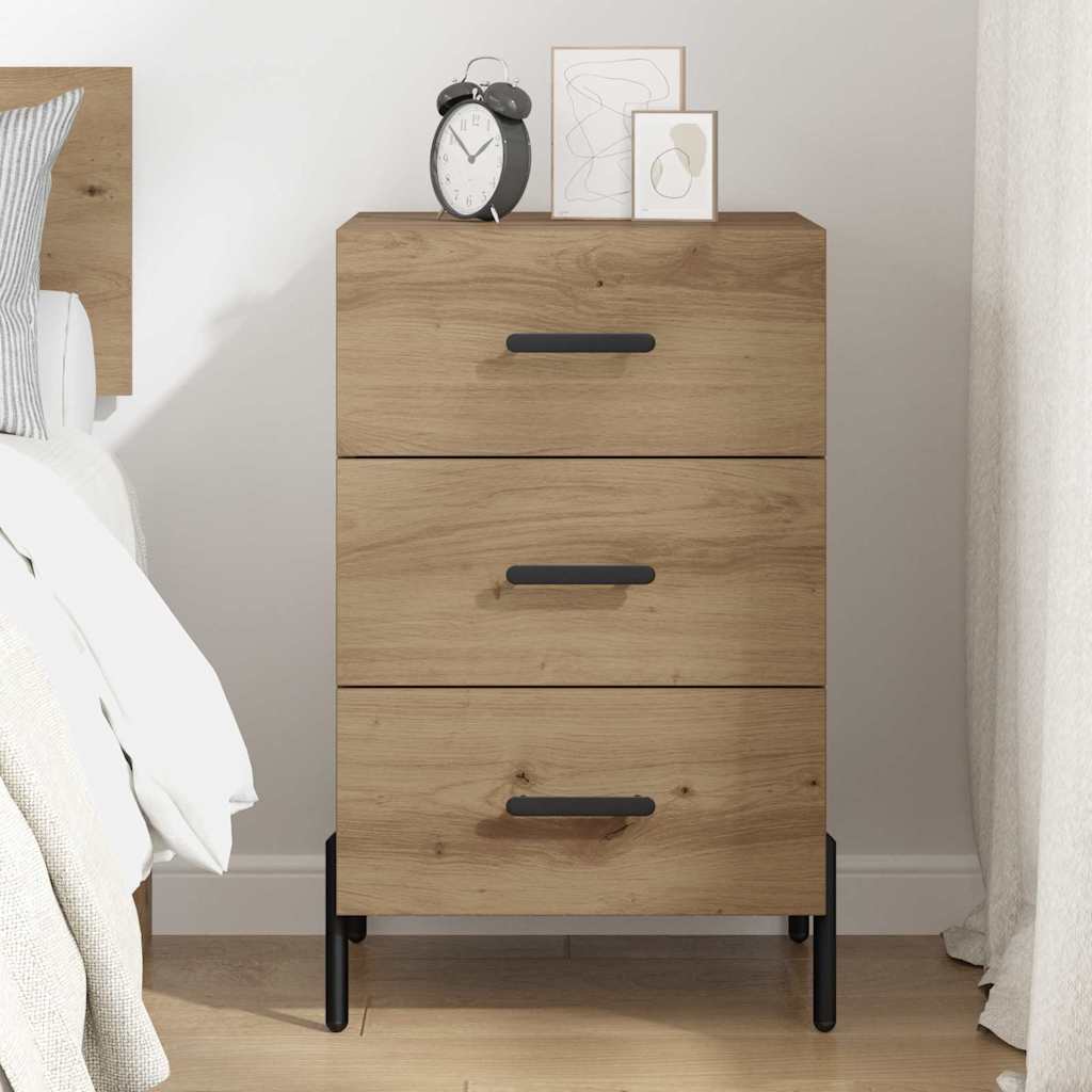 Bedside Cabinet Artisan oak 40 x 40 x 66 cm Engineered wood