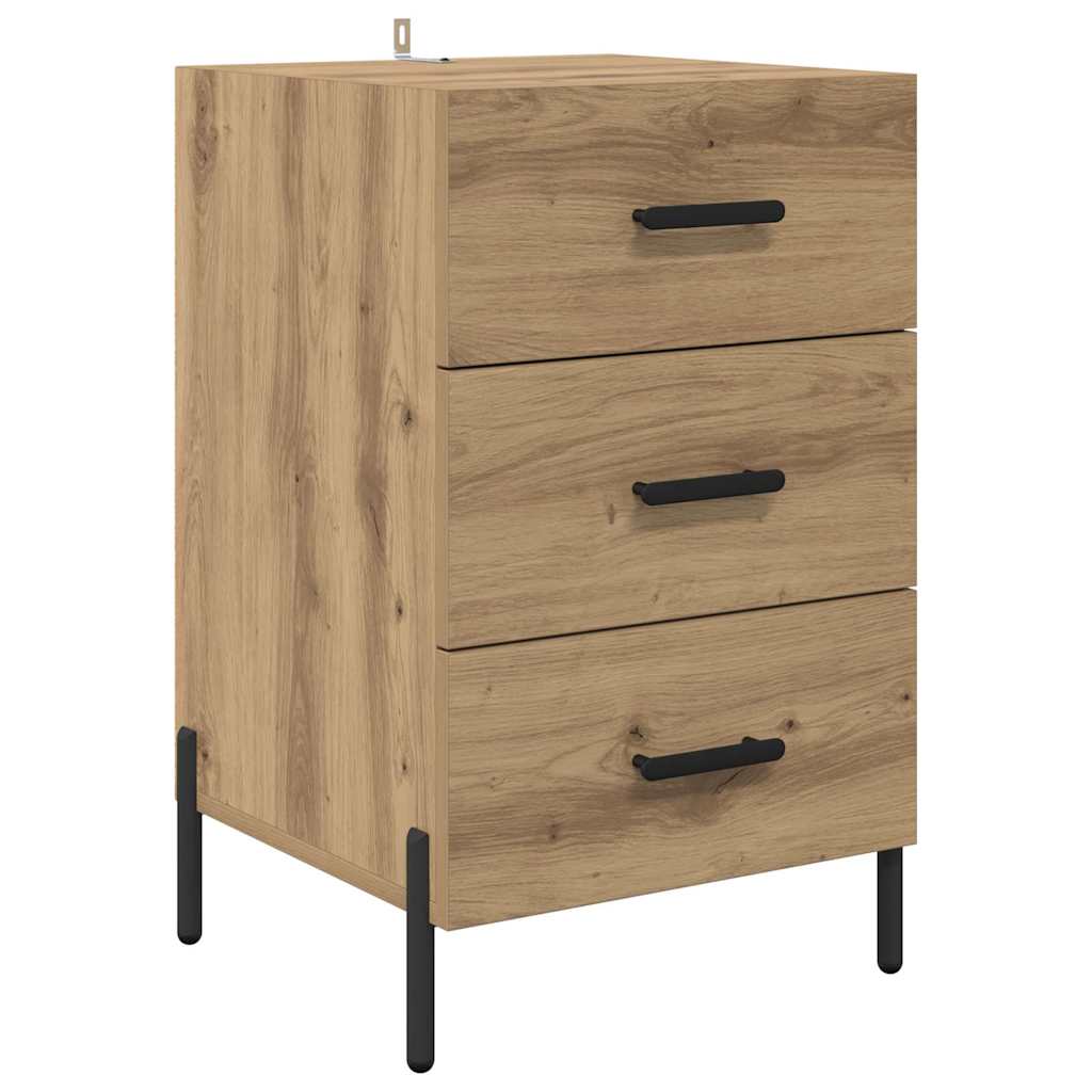 Bedside Cabinet Artisan oak 40 x 40 x 66 cm Engineered wood