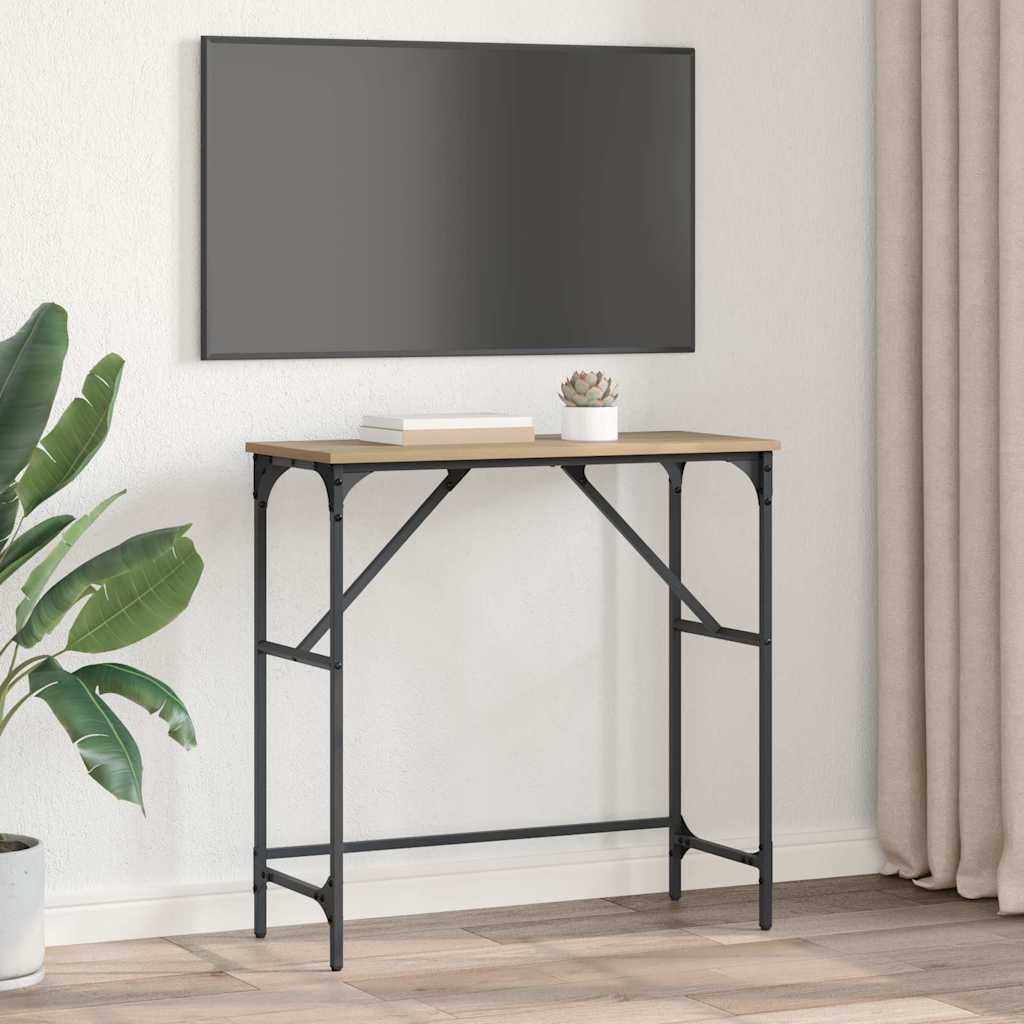 Console Table Artisan oak 75 x 32 x 75 cm Engineered Wood