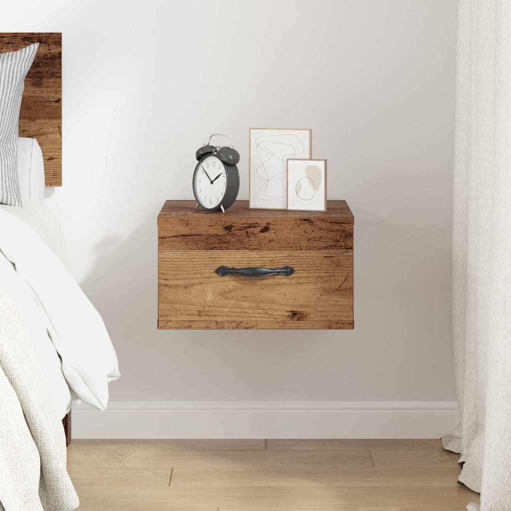 Bedside Cabinet Old wood 35 x 35 x 20 cm Engineered wood