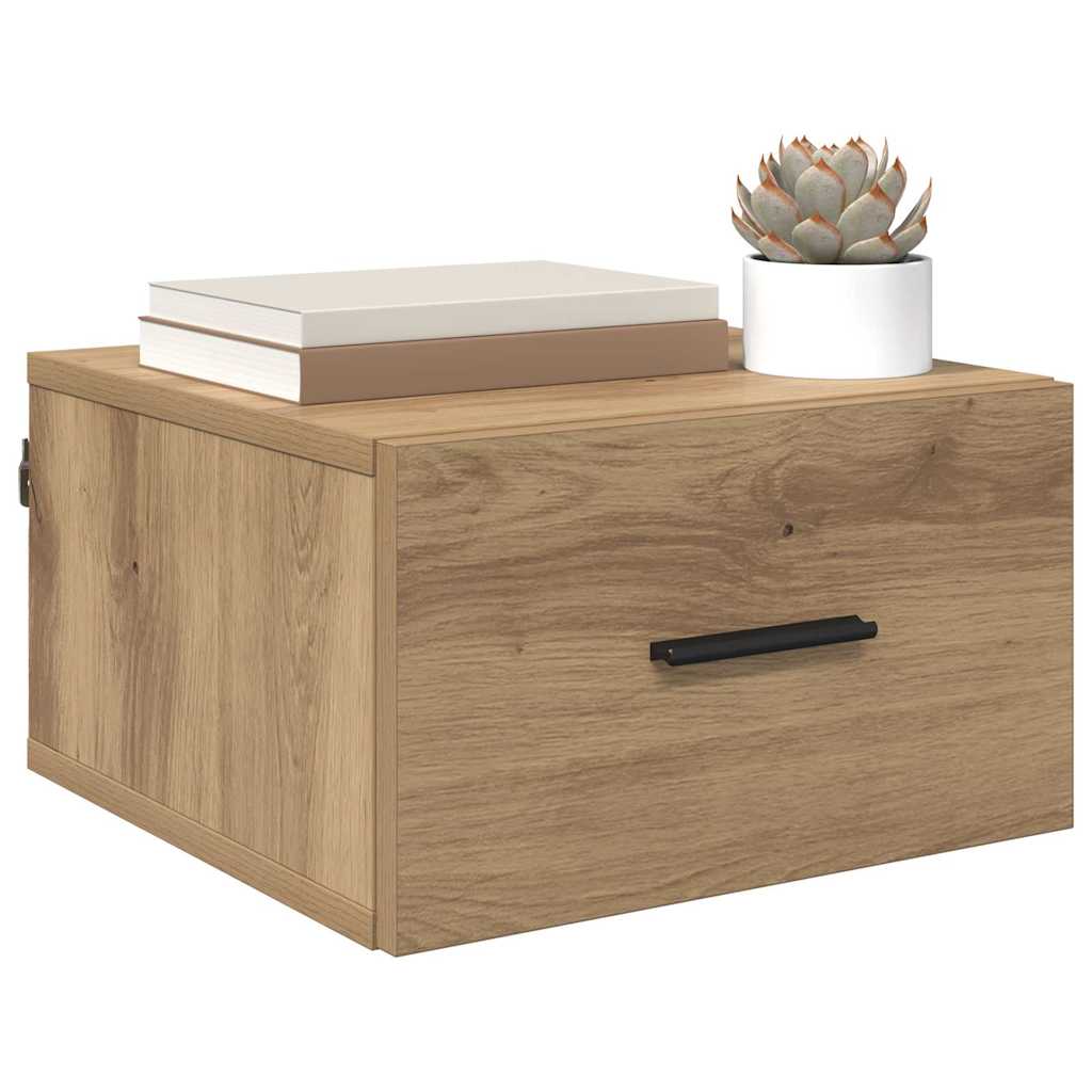 Bedside Cabinet Artisan oak 35 x 35 x 20 cm Engineered wood