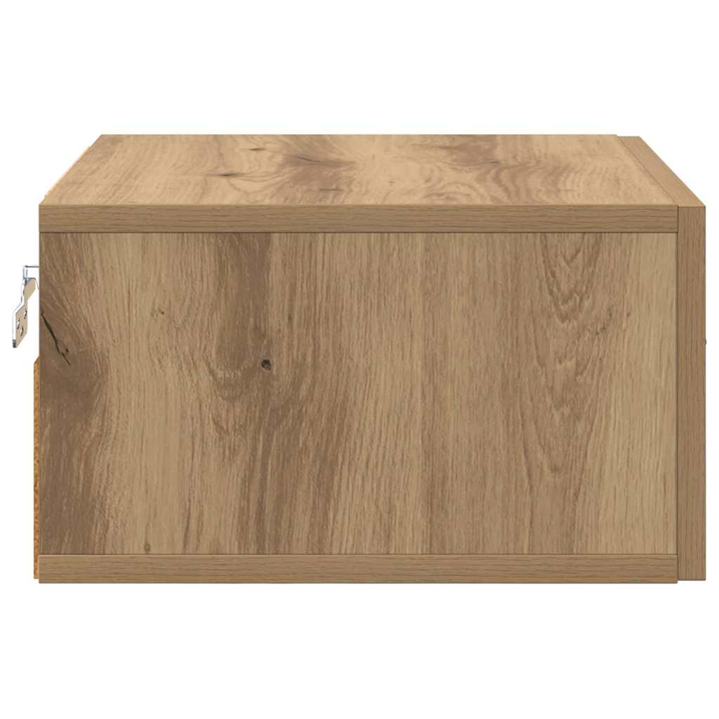 Bedside Cabinet with Drawer 2 pcs Artisan oak 35 x 35 x 20 cm