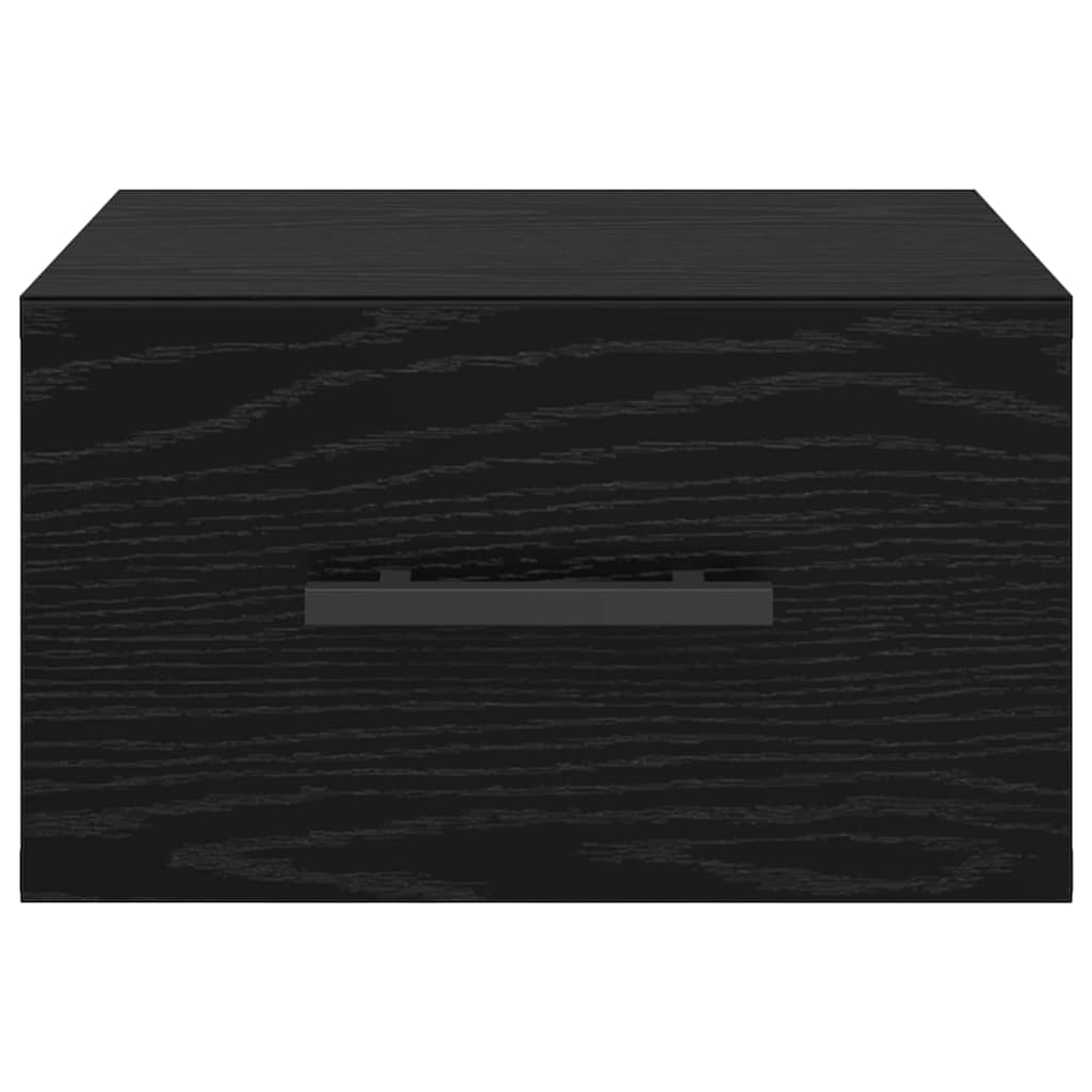 Bedside Cabinet Black oak 35 x 35 x 20 cm Engineered wood