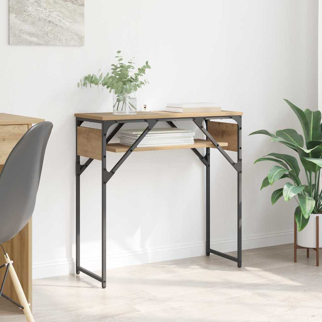 ConsoleTable Artisan oak 75x30x75cm Engineered Wood