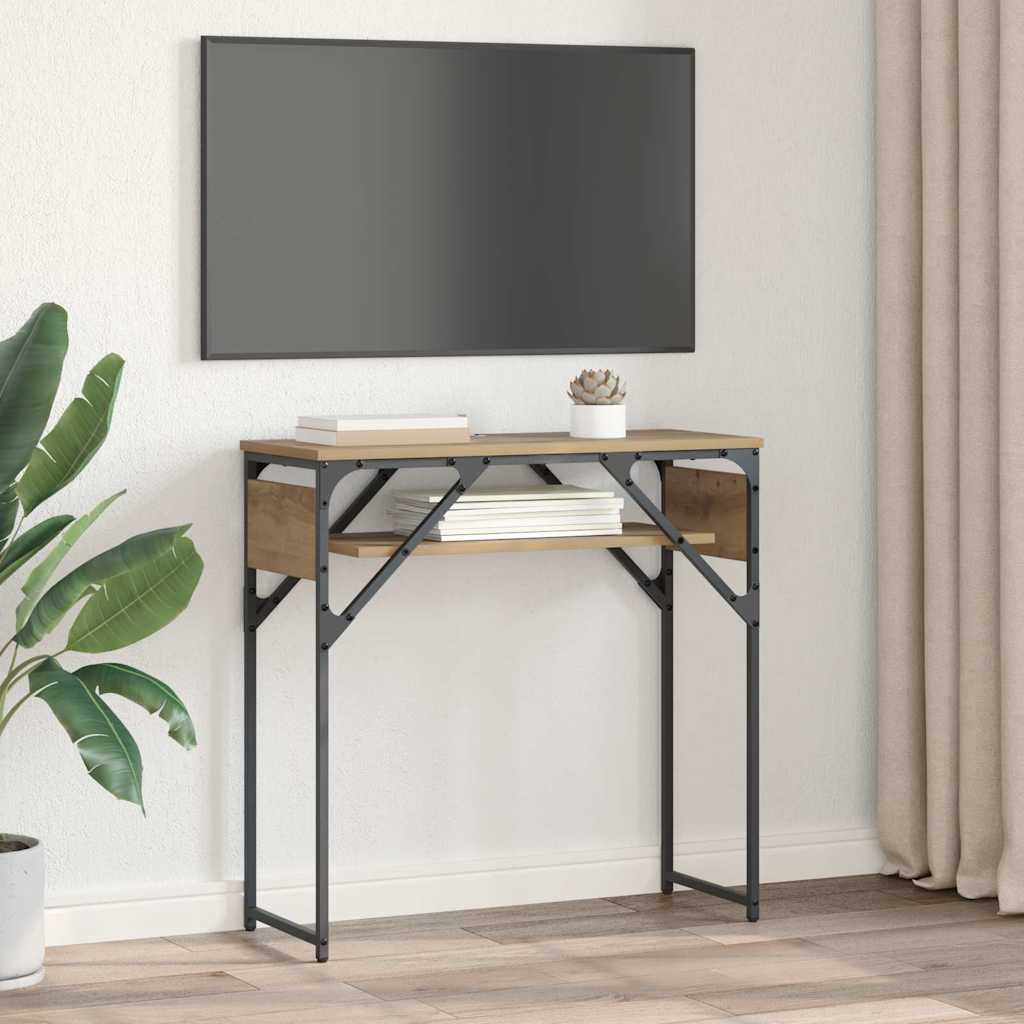 ConsoleTable Artisan oak 75x30x75cm Engineered Wood