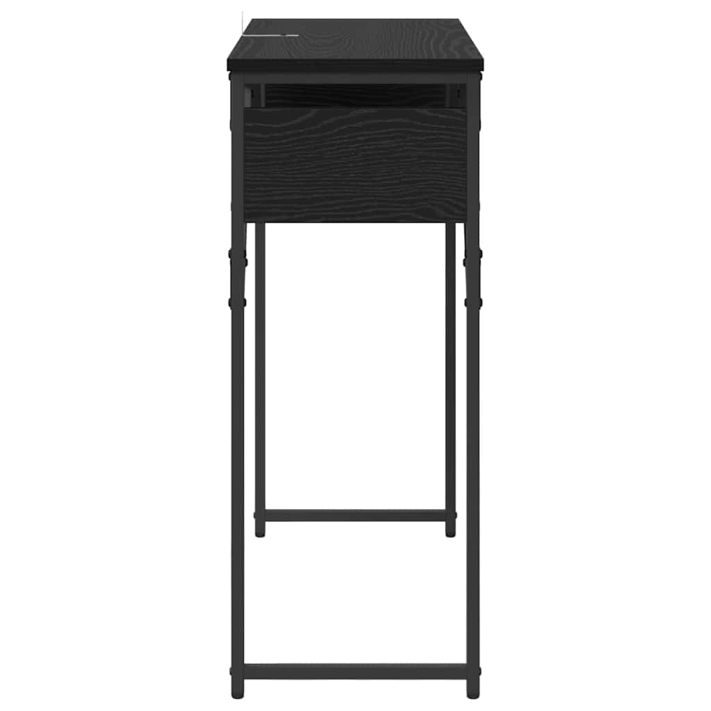 ConsoleTable Black oak 75x30x75cm Engineered Wood