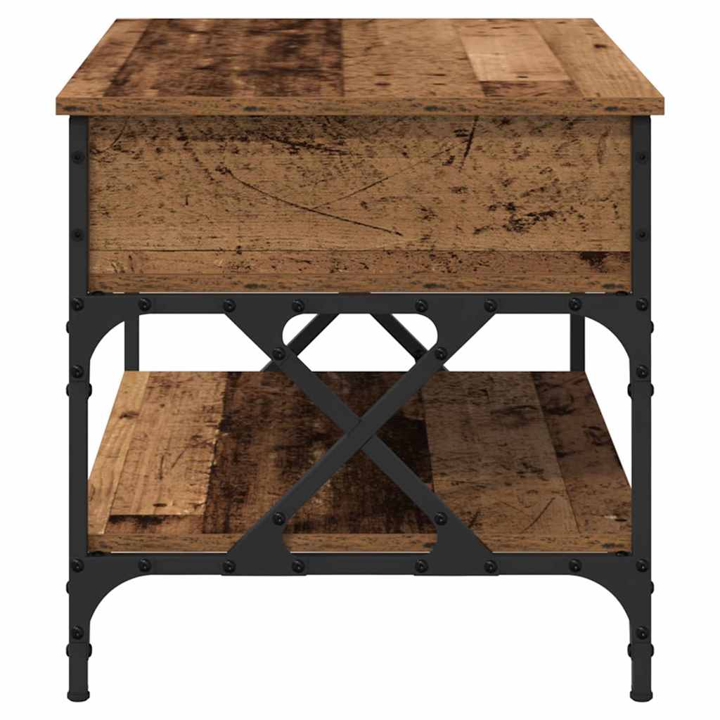 Coffee Table Old Wood 70 x 50 x 50 cm Engineered Wood