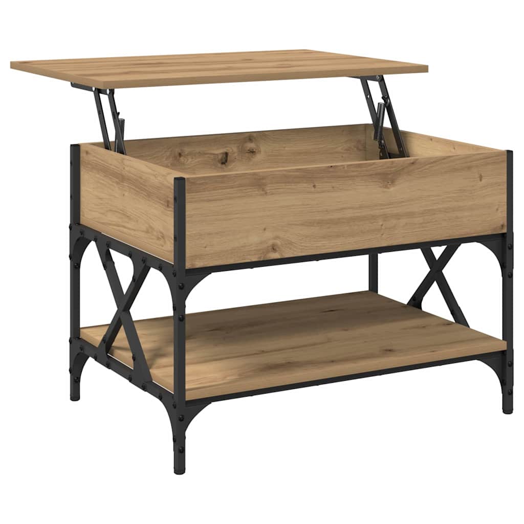 Coffee Table Artisan Oak 70 x 50 x 50 cm Engineered Wood