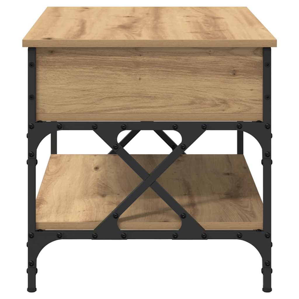 Coffee Table Artisan Oak 70 x 50 x 50 cm Engineered Wood