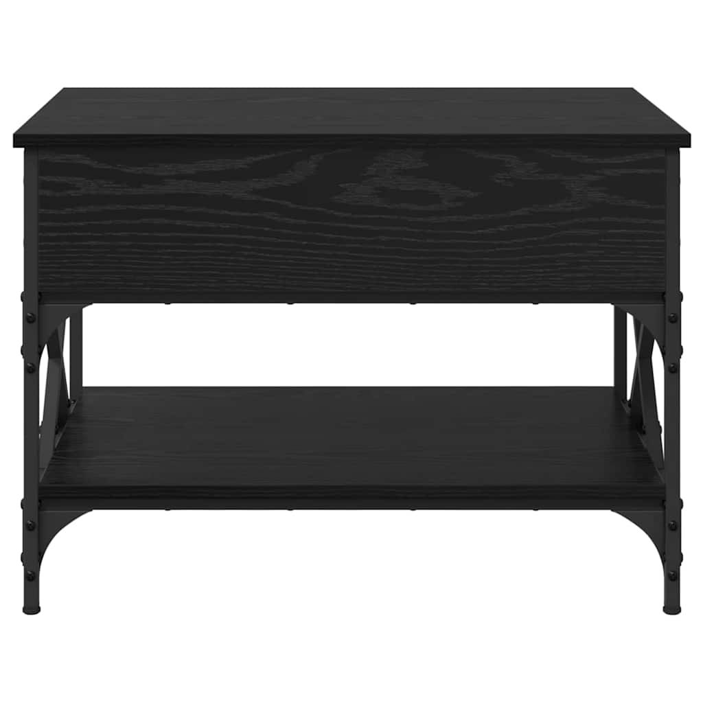Coffee Table Black Oak 70 x 50 x 50 cm Engineered Wood