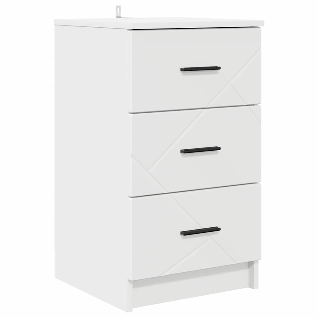 Bedside Cabinet White 38 x 38 x 66 cm Engineered wood