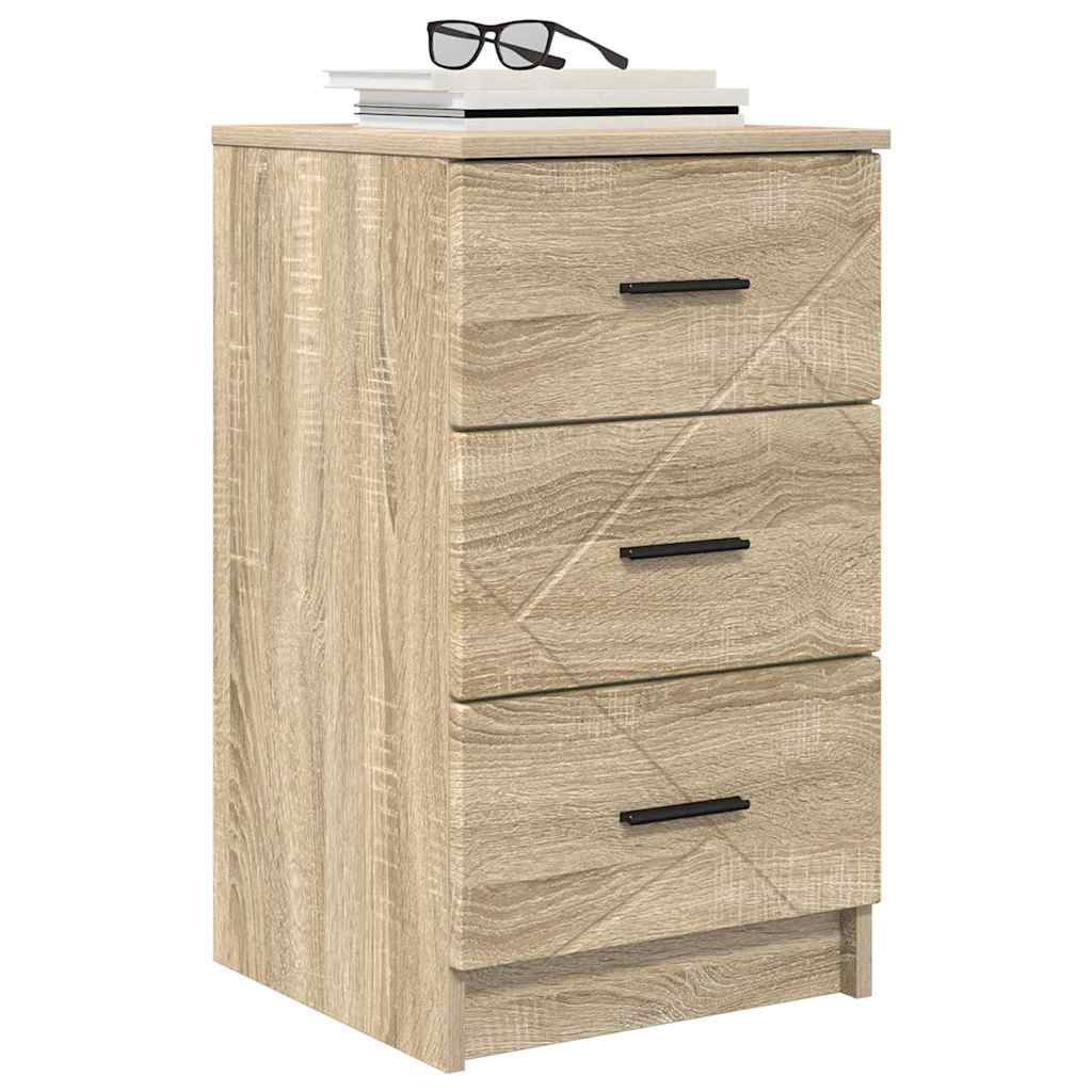 Bedside Cabinet Sonoma oak 38 x 38 x 66 cm Engineered wood