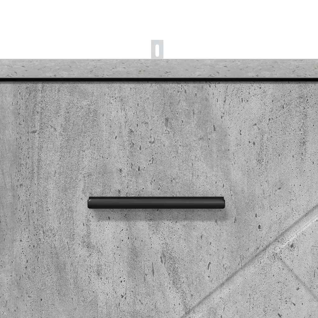 Bedside Cabinet Concrete grey 38 x 38 x 66 cm Engineered wood