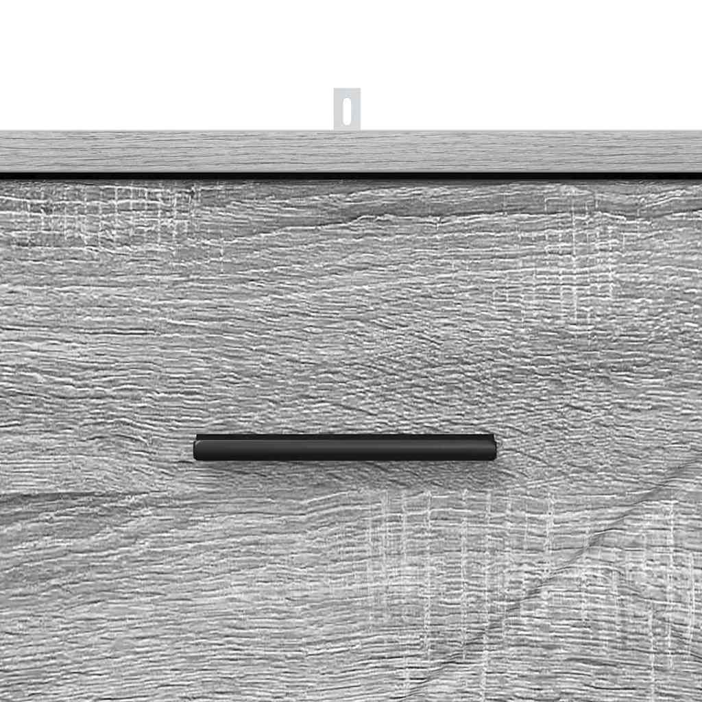 Bedside Cabinet Grey sonoma 38 x 38 x 66 cm Engineered wood