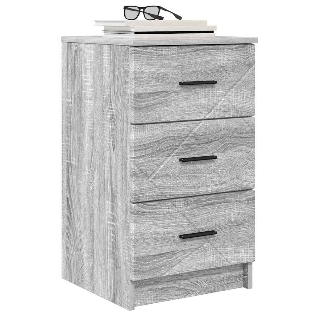 Bedside Cabinet Grey sonoma 38 x 38 x 66 cm Engineered wood