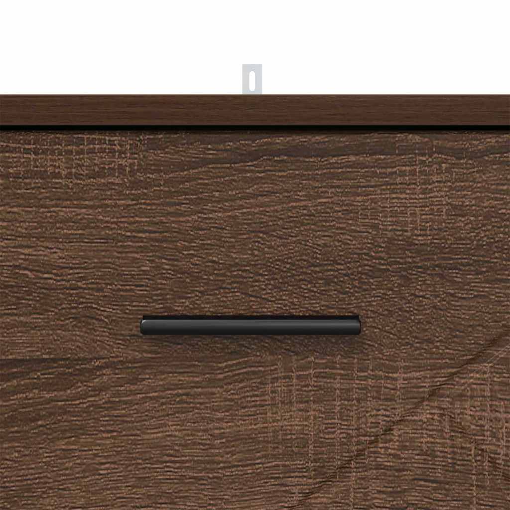 Bedside Cabinet Brown oak 38 x 38 x 66 cm Engineered wood