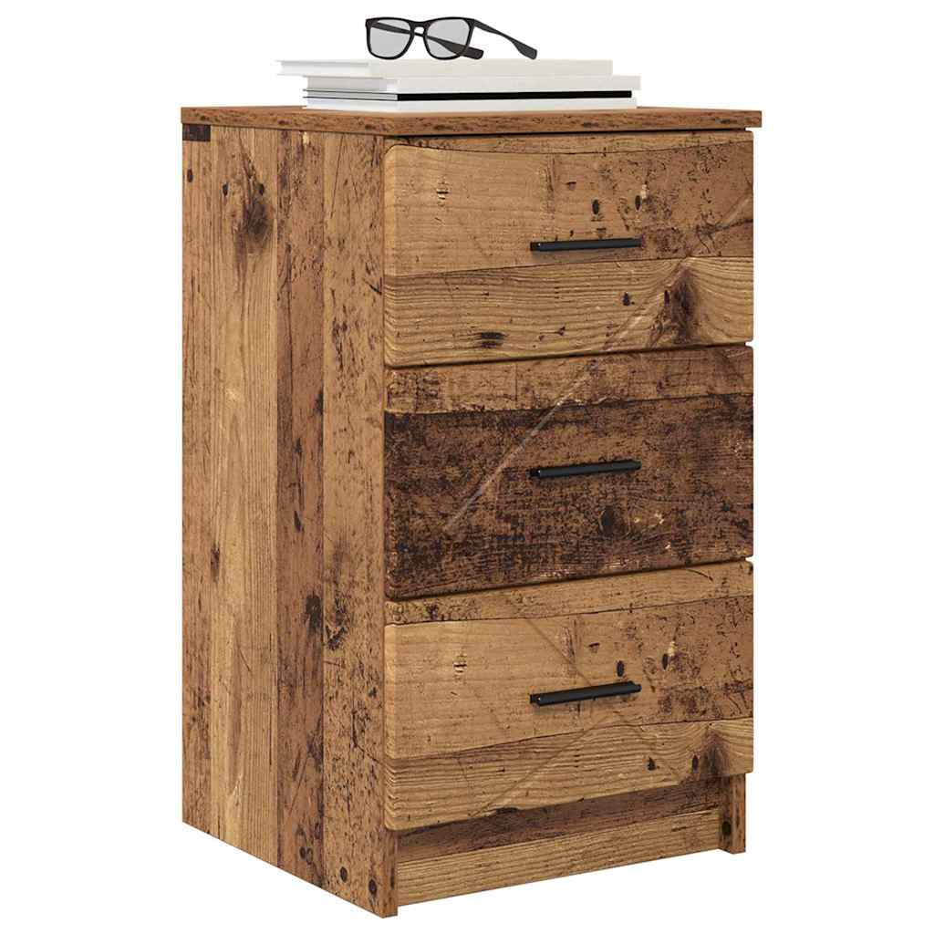 Bedside Cabinet Old wood 38 x 38 x 66 cm Engineered wood