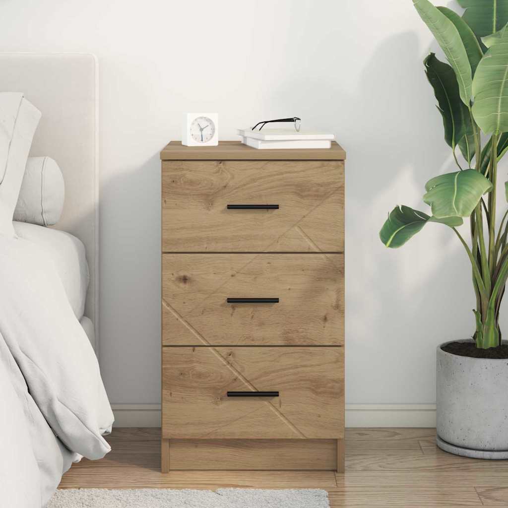 Bedside Cabinet Artisan oak 38 x 38 x 66 cm Engineered wood