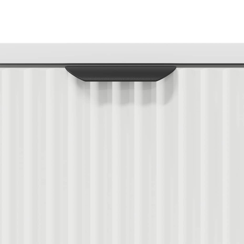 Bedside Table White 63.5 x 36 x 61 cm Engineered wood