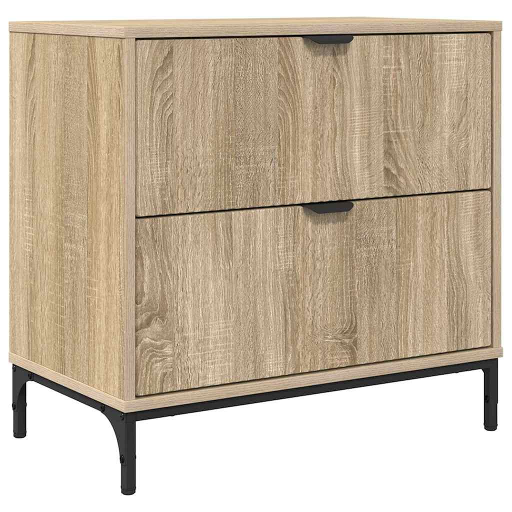 Bedside Table Sonoma oak 63.5 x 36 x 61 cm Engineered wood