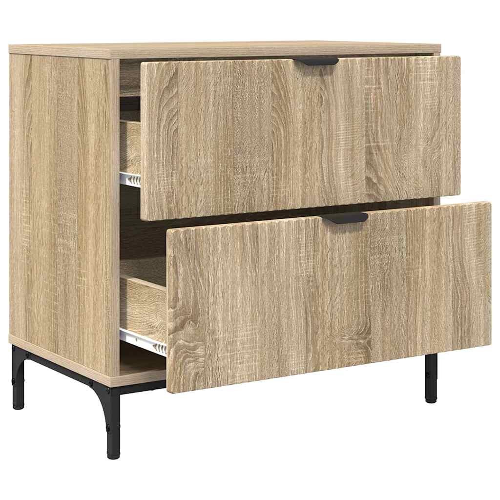 Bedside Table Sonoma oak 63.5 x 36 x 61 cm Engineered wood
