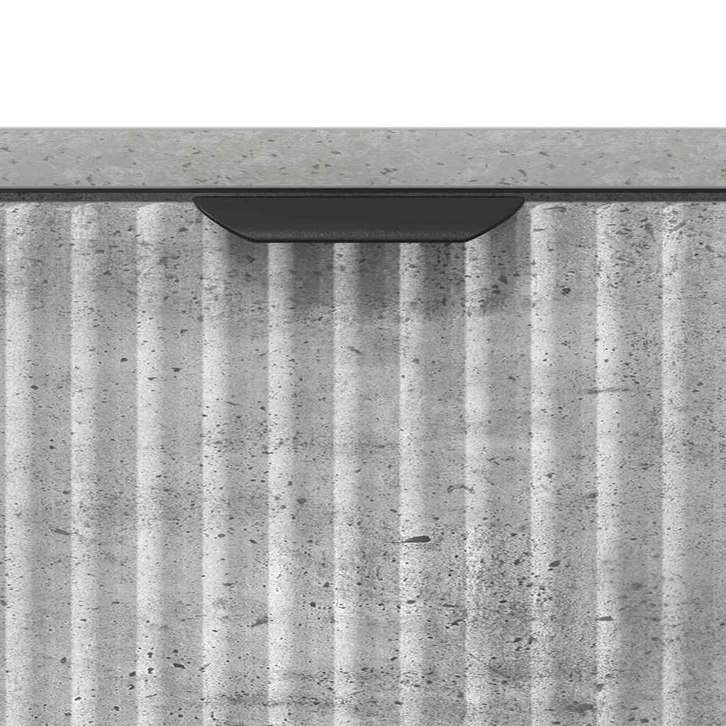 Bedside Table Concrete grey 63.5 x 36 x 61 cm Engineered wood