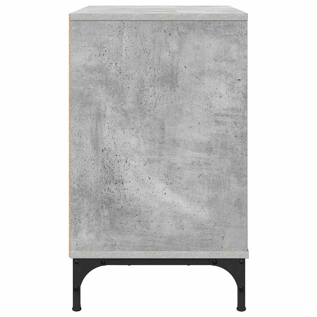 Bedside Table Concrete grey 63.5 x 36 x 61 cm Engineered wood