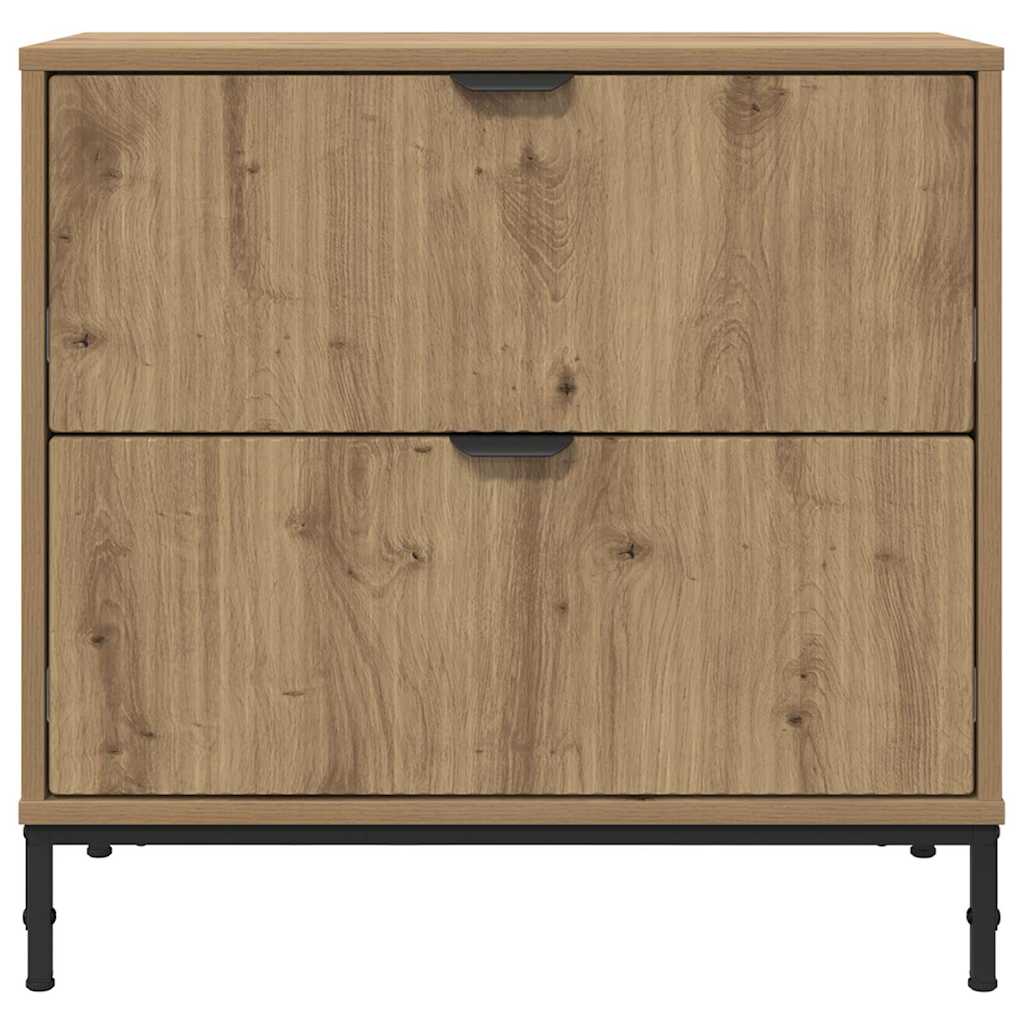 Bedside Table Artisan oak 63.5 x 36 x 61 cm Engineered wood