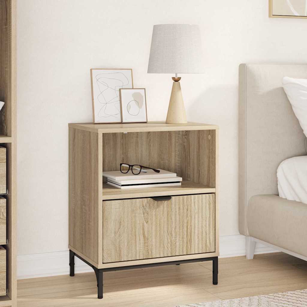 Bedside Table Sonoma oak 49 x 36 x 61 cm Engineered wood