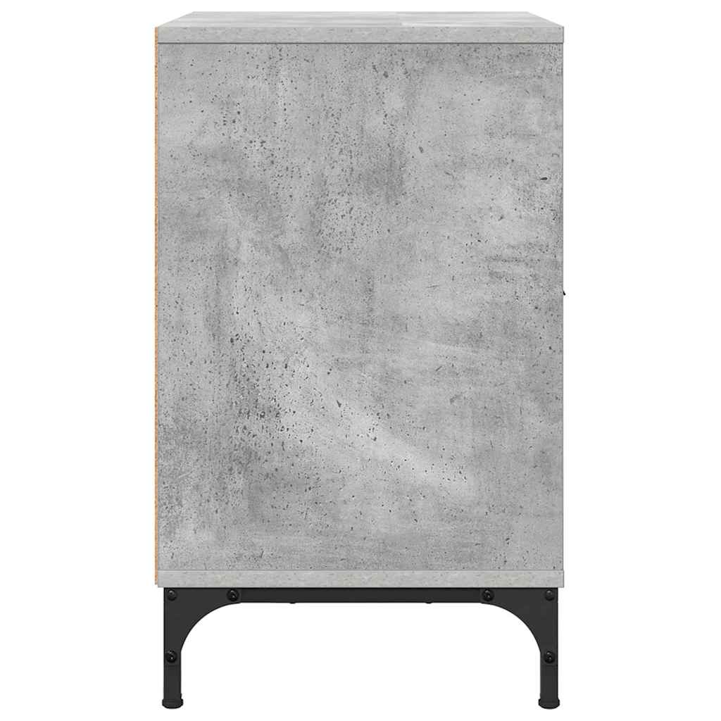 Bedside Tables with Drawer 2 pcs Concrete grey 49 x 36 x 61 cm