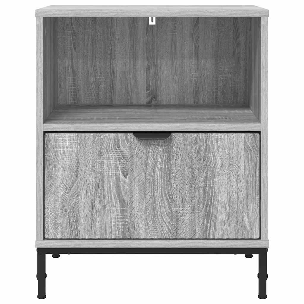 Bedside Table Grey sonoma 49 x 36 x 61 cm Engineered wood