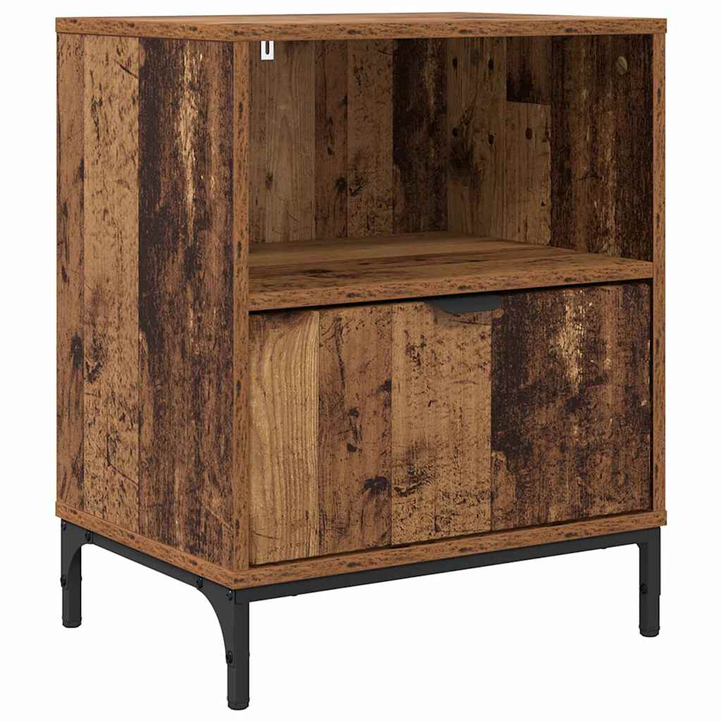 Bedside Table Old wood 49 x 36 x 61 cm Engineered wood
