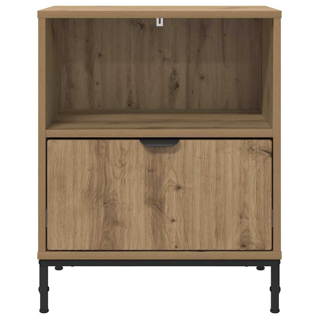 Bedside Tables with Drawer 2 pcs Artisan oak 49 x 36 x 61 cm