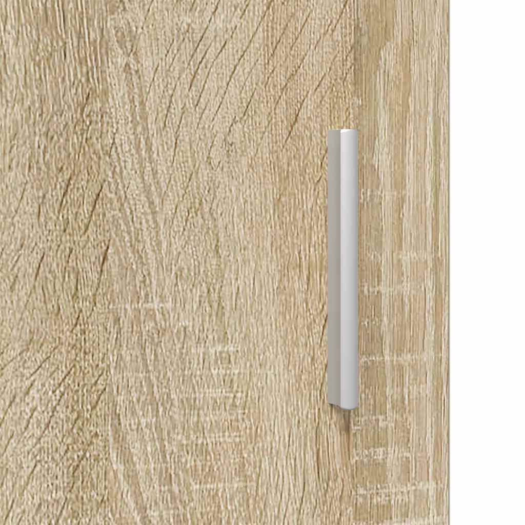 Wall-mounted Cabinet with Shelf Sonoma oak 55 x 29 x 100 cm