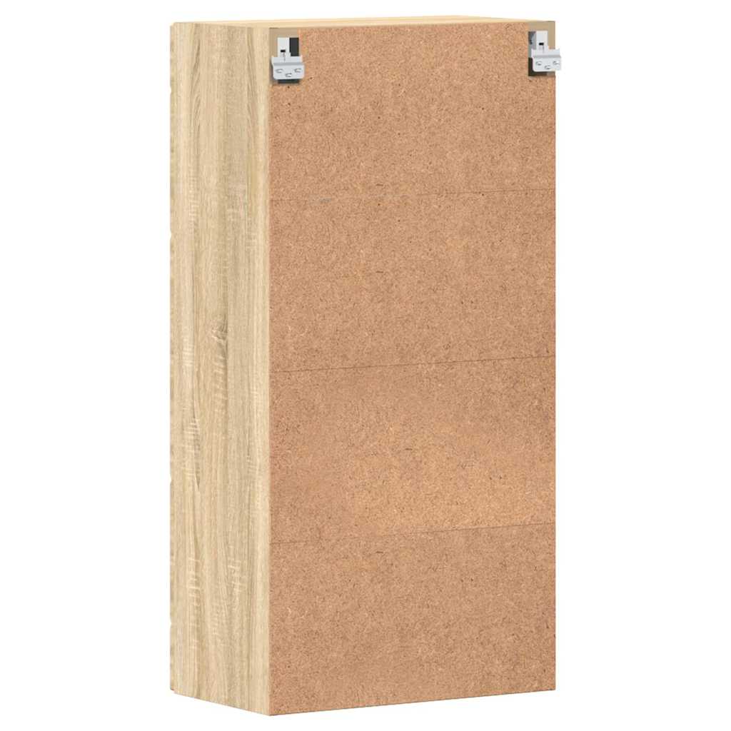 Wall-mounted Cabinet with Shelf Sonoma oak 55 x 29 x 100 cm