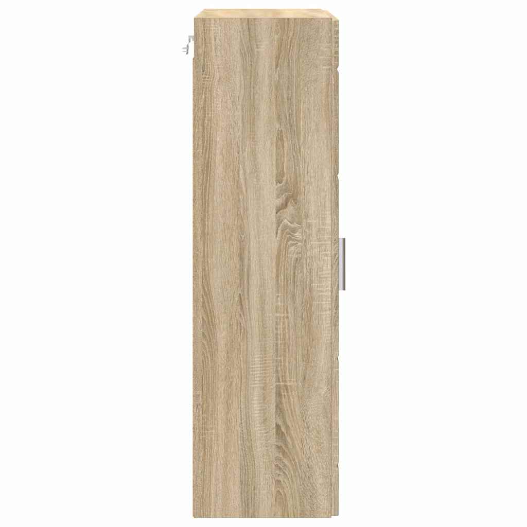 Wall-mounted Cabinet with Shelf Sonoma oak 55 x 29 x 100 cm