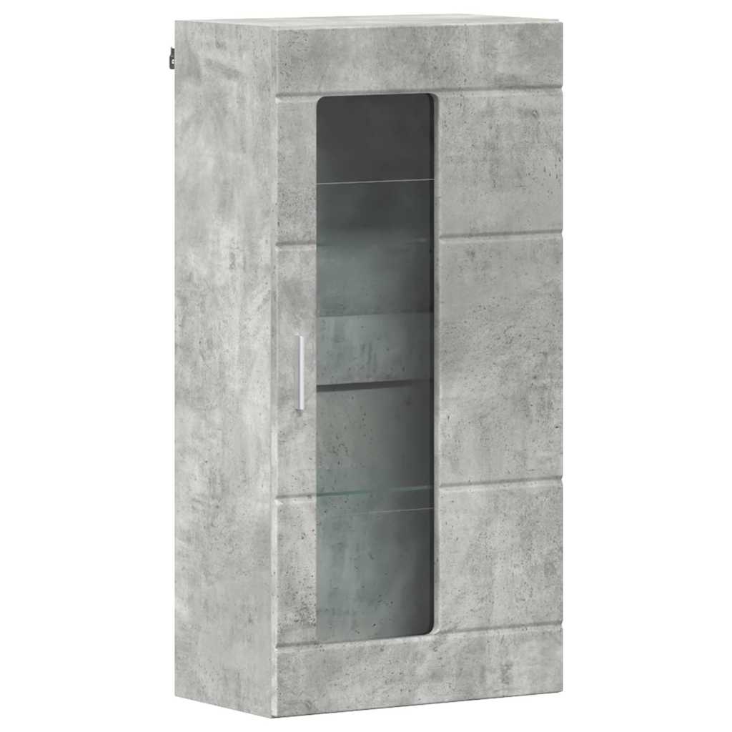 Wall-mounted Cabinet with Shelf Concrete grey 55 x 29 x 100 cm