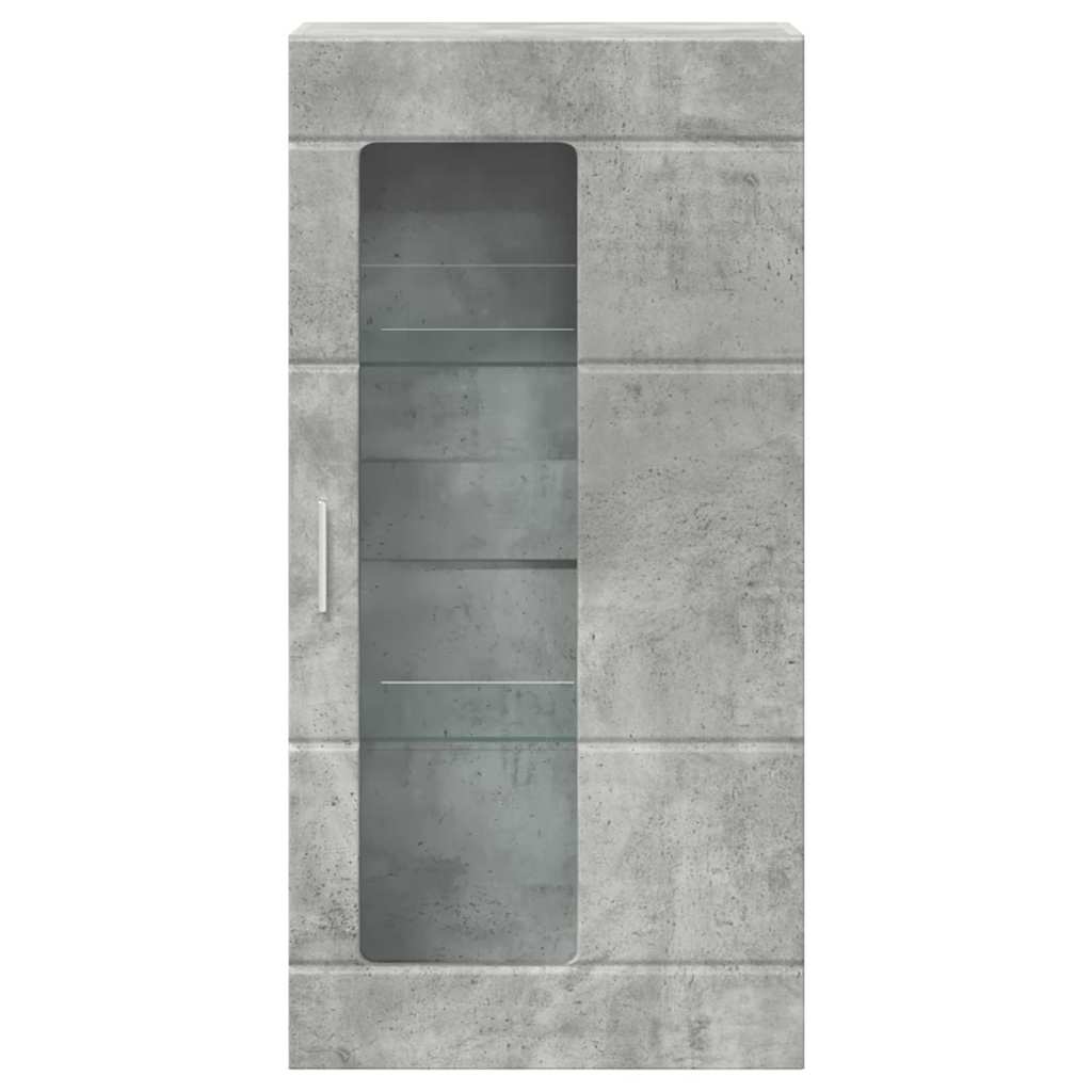Wall-mounted Cabinet with Shelf Concrete grey 55 x 29 x 100 cm