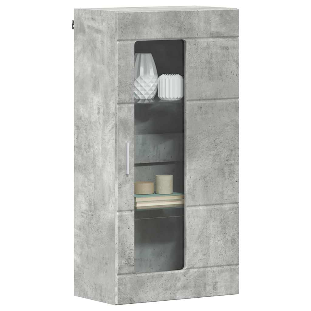 Wall-mounted Cabinet with Shelf Concrete grey 55 x 29 x 100 cm