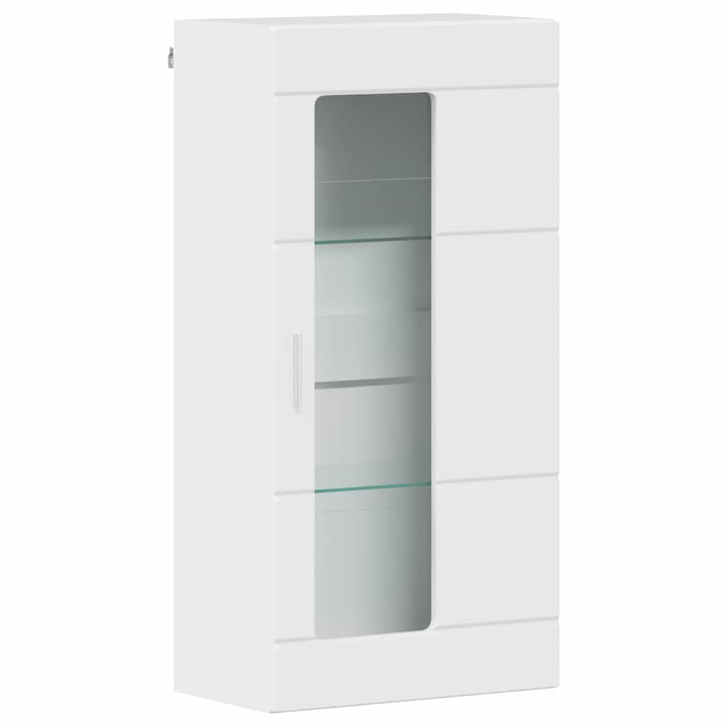 Wall-mounted Cabinet High gloss white 55 x 29 x 100 cm