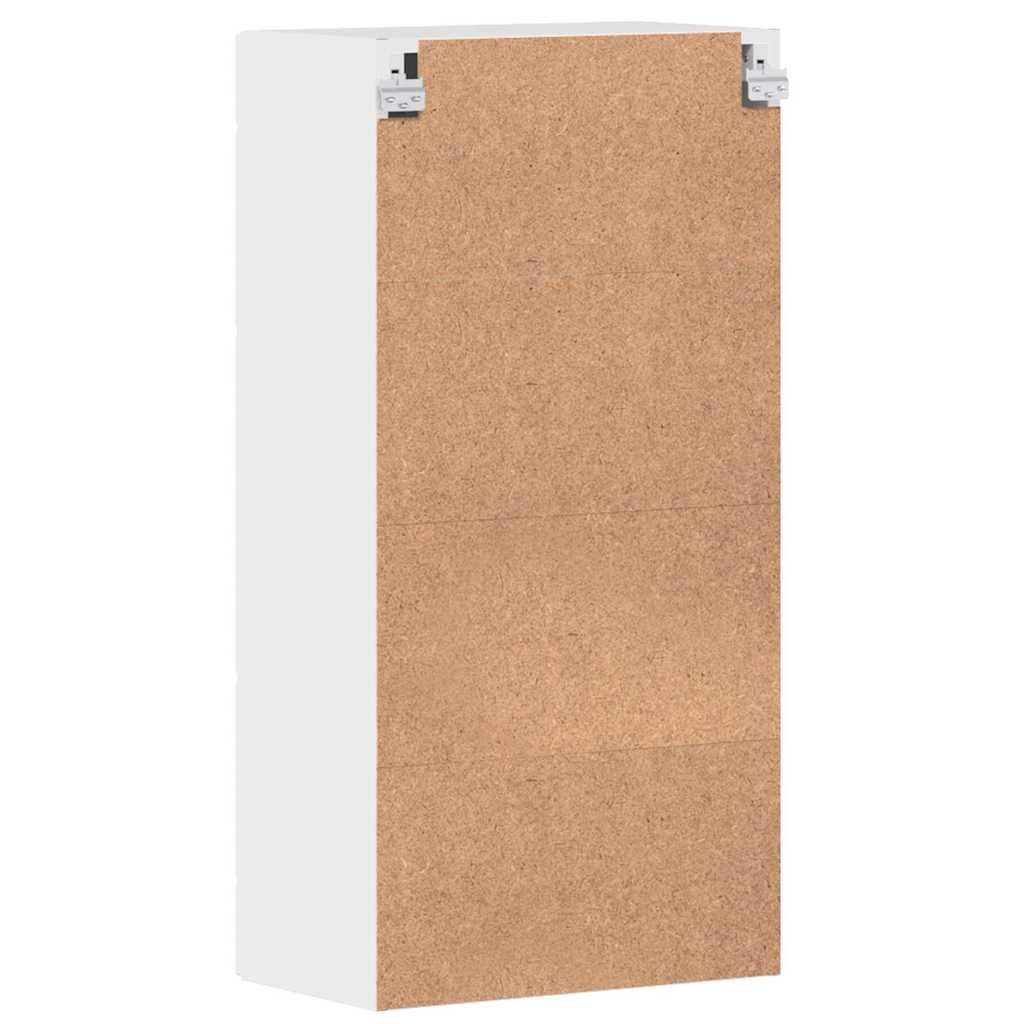 Wall-mounted Cabinet High gloss white 55 x 29 x 100 cm