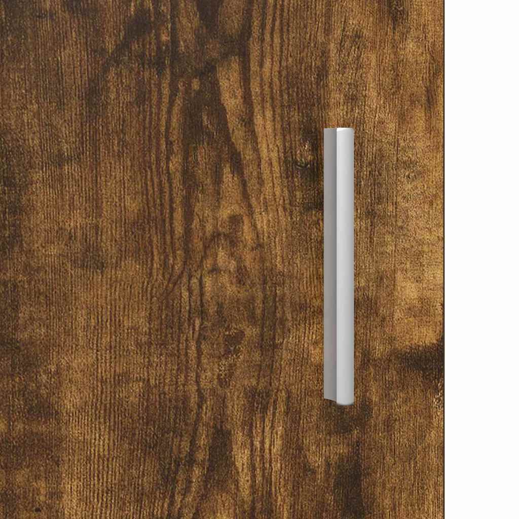 Wall-mounted Cabinet with Shelf Smoked oak 55 x 29 x 100 cm