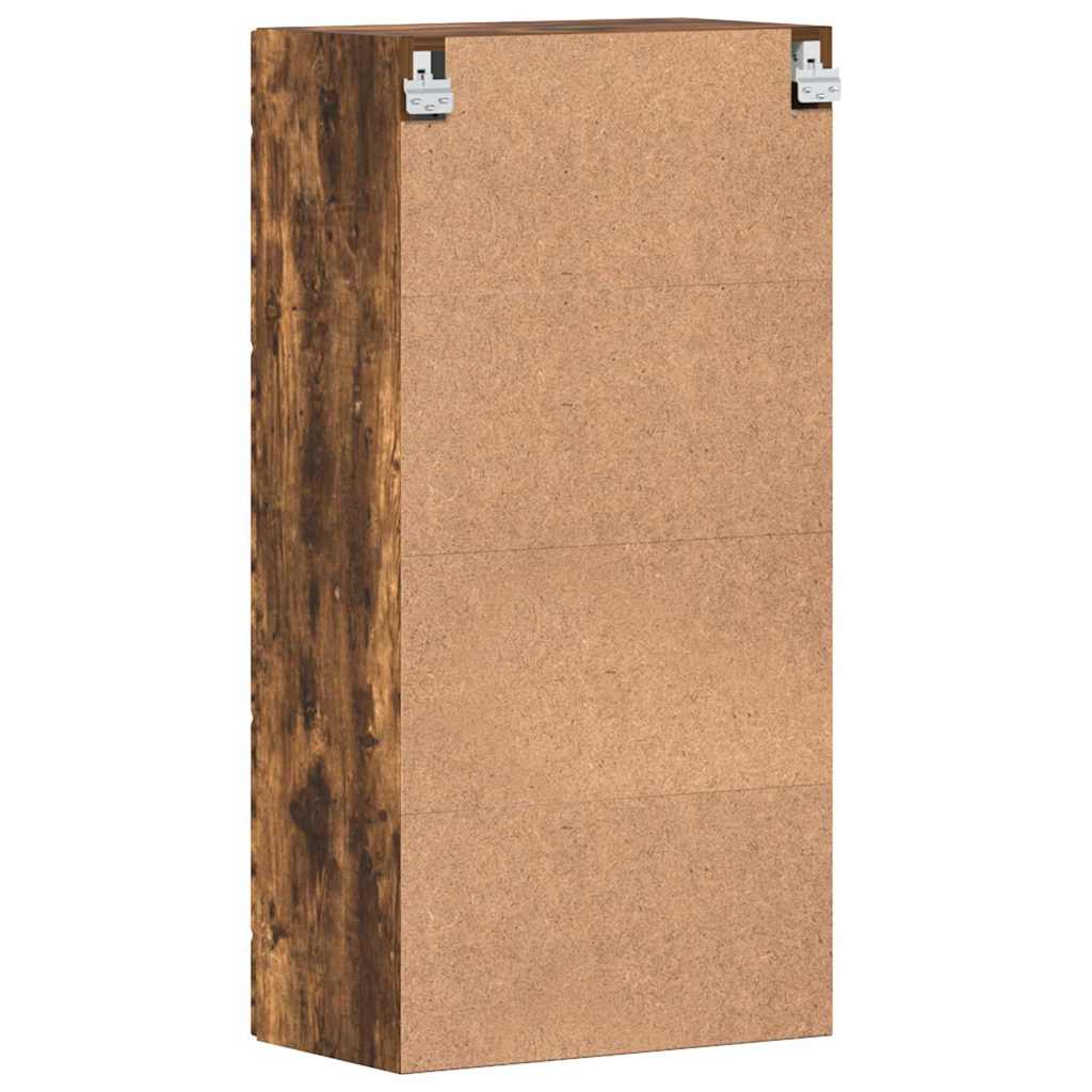 Wall-mounted Cabinet with Shelf Smoked oak 55 x 29 x 100 cm