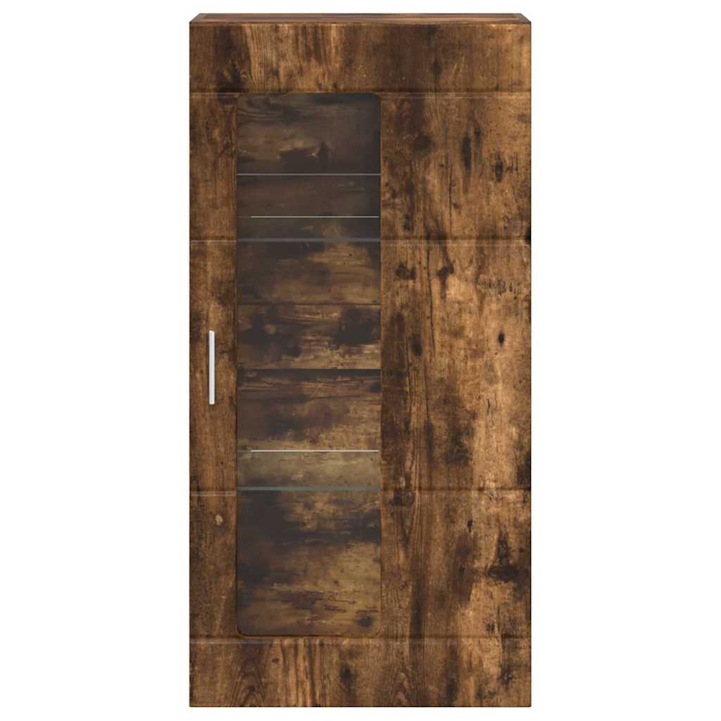 Wall-mounted Cabinet with Shelf Smoked oak 55 x 29 x 100 cm