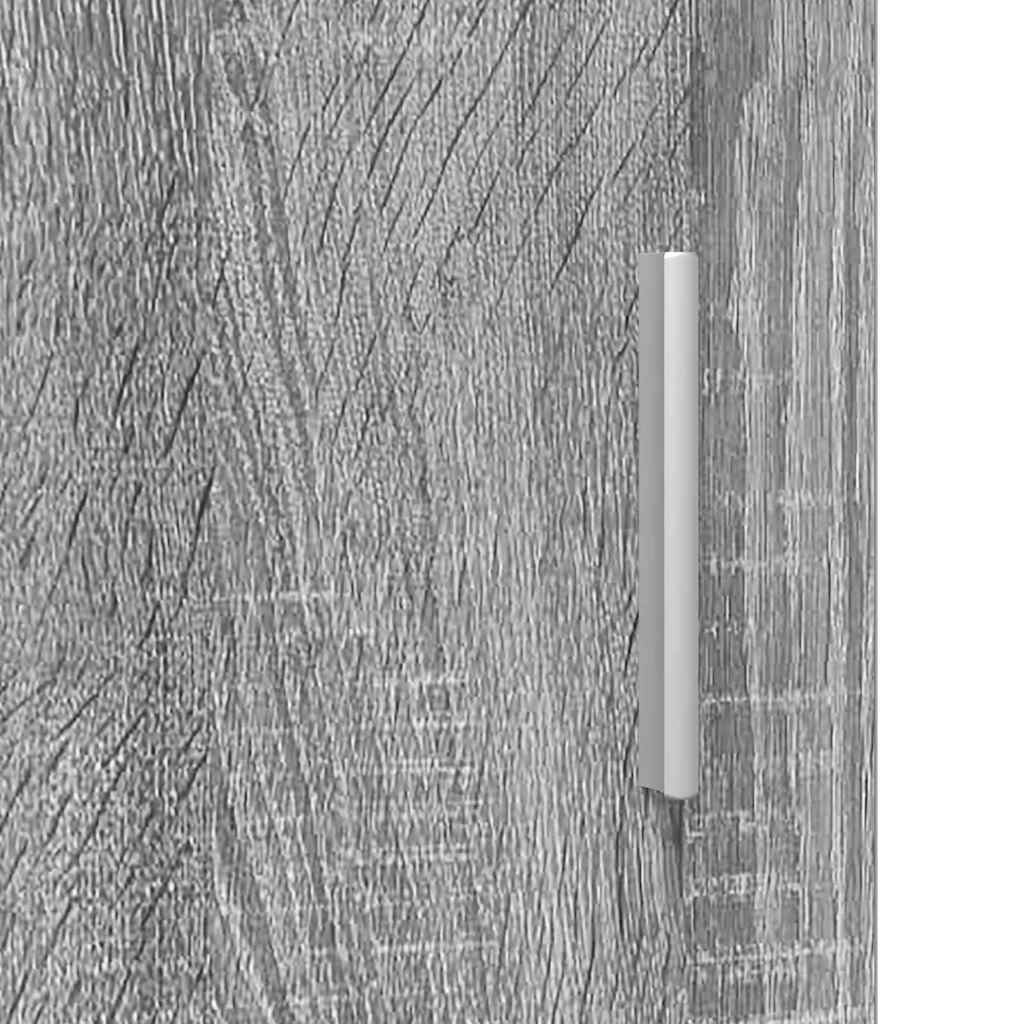 Wall-mounted Cabinet with Shelf Grey sonoma 55 x 29 x 100 cm