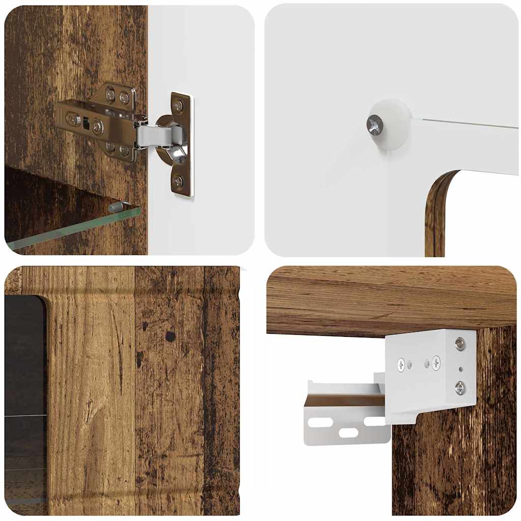 Wall-mounted Cabinet Old wood 55 x 29 x 100 cm Engineered wood