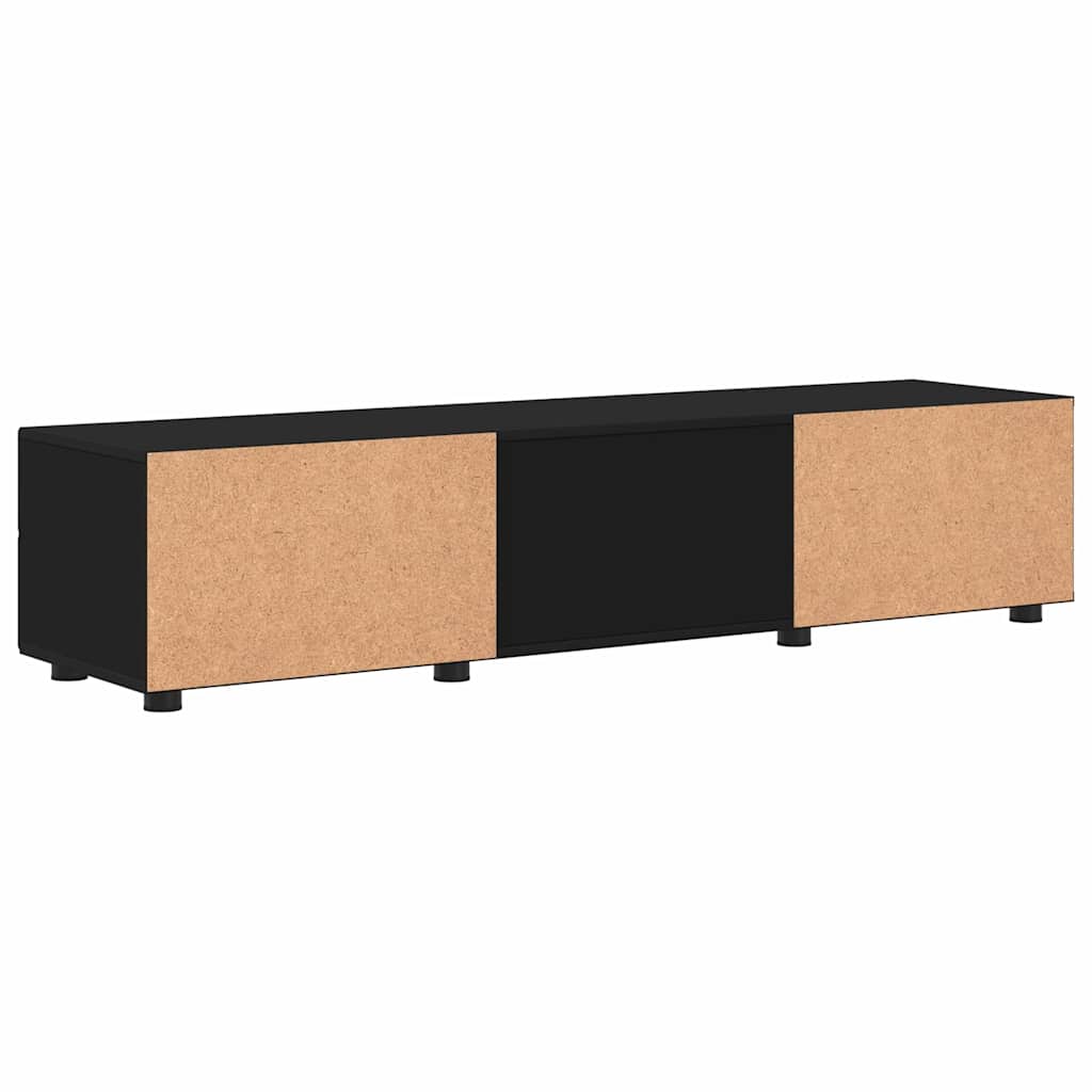 TV Cabinet with Drawer Black 150 x 39 x 30 cm Engineered wood